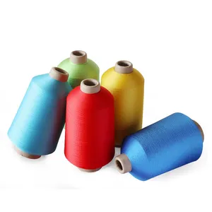 100D Polyester Yarn Full Dull Low Breakage Dty Yarn Twisted 100% Polyester Yarn High Color Fastness thumbnail-4