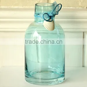 Glass Vase With Rope Wrapped.colored Small Glass Vases thumbnail-3