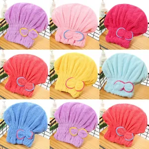 Microfiber Coral Fleece Hair Warp Towels thumbnail-1