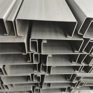 High Quality C Channel Roofing Steel Hot Rolled U Beam Steel Punching Galvanized Steel Welding Cutting Perforated C Channel thumbnail-1