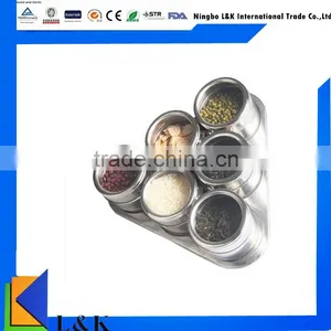 6 Pieces Colored Stainless Steel Magnetic Spice Jar/spice Bottle thumbnail-1
