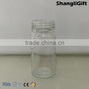 90ml Cylinder Glass Bottles Pepper Shakes Bottle With Cap thumbnail-2