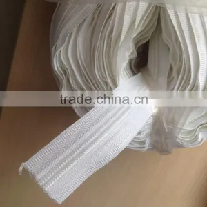 White Long Chain Nylon Zipper thumbnail-1