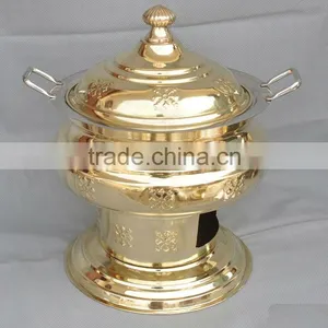 Brass Cheffing Dish, Wedding & Party Utensils, Food Serving Dish, Hot Keeping Dish, Catering Item, Hotel & Restaurant Utensils thumbnail-1