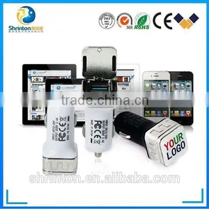 5V 2.4A Dual Usb Car Charger With Metal Material thumbnail-5