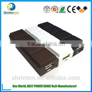 New Design Portable Chocolate Power Bank , Mini Power Bank 2600Mah For Mobile Phone thumbnail-2