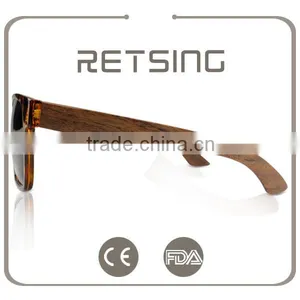 Latest Design Factory Wholesale Prices PC Frame Bamboo Temples Sunglasses thumbnail-5