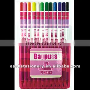 BSCI Factory Audit/TUV Test 12pcs/set, Artists Colored Pencil Sets, Natural Wooden Color Pencil Set for Kids and Artists thumbnail-1