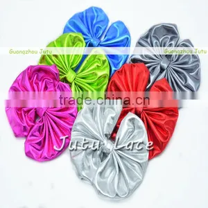Wholesale DIY Craft Decorative Flowers Hair Bows -Big Shiny Fabric Golden Bowknots Garment Accessories thumbnail-6
