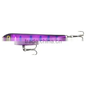 CH14QB1 Bass Fishing Lure Hard Plastic Pencil Bait 85mm Various Colors thumbnail-3