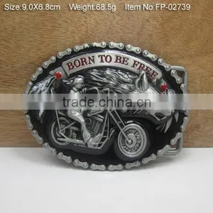 Belt Plate Slide Black Buckle Cross Belt Buckle Rhinestones thumbnail-5