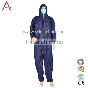 White Polyethylene Disposable Surgical Overalls thumbnail-6