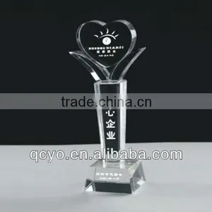 2013 Hot Sale Heart Shaped Acrylic Award QCY-057 in China thumbnail-1