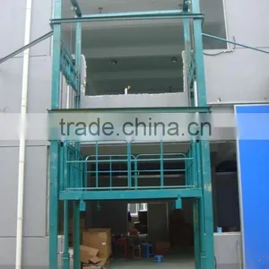 Hydraulic Cargo Lifting Equipment / Guide Rail Cargo Lift Platfrom thumbnail-2