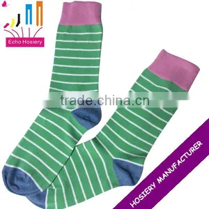Neon Nice Strips Blue Crew Socks thumbnail-2