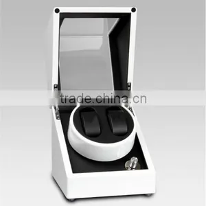 Custom Made Funky 2 Slot Glossy White Wooden Watch Winder thumbnail-1