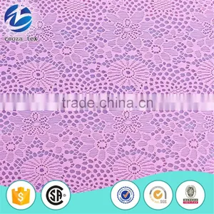 China Textile Manufactures Supply Fashional Jacquard Nylon Stretch Lace Fabric thumbnail-1