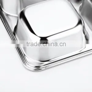 Stainless Steel Lead and Bpa Free Dinner Square Thick Plate With Cover for Hotel 2015 thumbnail-6