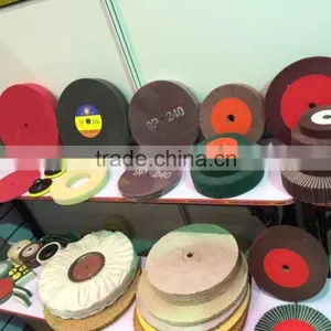 Square Hole Wire Drawing Polishing Wheel Flexible Abrasive Wheel thumbnail-4
