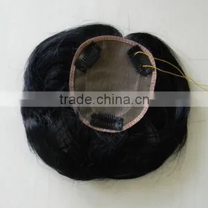 High Quality 5a Grade Natural Looking Hair Pieces for Top of Head thumbnail-1