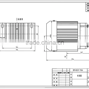 dc Brushless Motor , 600w Tricycle Motor ,48v Brushless dc Motor thumbnail-5
