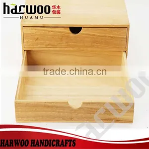 Pine Wood Unfinished Decorated Box,simple Wooden Display Box With Layers,custom Wooden Storage Box thumbnail-3