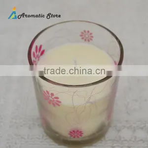 Fashion White Scented Soy Wax Candle In Glass Jar Quality Choice thumbnail-6