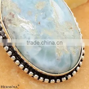 Free Shipping Charm Larimar 925 Sterling Silver Necklace Pendants thumbnail-2