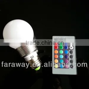 3w Colorful Led Bulb With Remote thumbnail-1