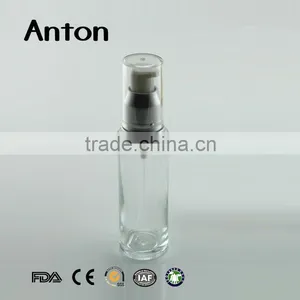 100ml Clear Cosmetic Glass Lotion Bottles With Screw Cap thumbnail-1