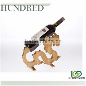 Eco-friendly Hot Selling High Quality Novelty Bamboo Wine Bottle Holder thumbnail-1