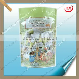 Stand up Foil Zipper Packaging Bag for Fudge With Clear Window thumbnail-1