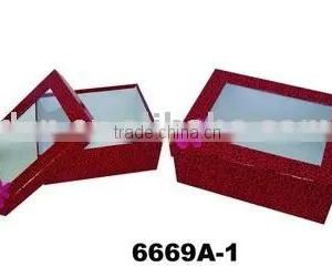 Paper Cosmetic Box With Clear PVC Window; Paper Gift Box With PVC Window thumbnail-1