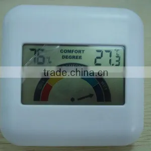 NEW Design Digital Thermometer and Hygrometer With Comfort Lever Indicator S3341H, Colorful Display, Best for Decoration thumbnail-2