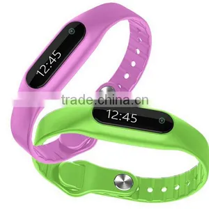 E06 Smart Wristband With OLED Touch Screen Waterproof IP67 Activity Tracker Bluetooth 4.0 Smartband Bracelet thumbnail-2