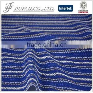 Jiufan Textile 2015 Fashionable Knit Fancy Fabric Striped Fabric for Garment thumbnail-1
