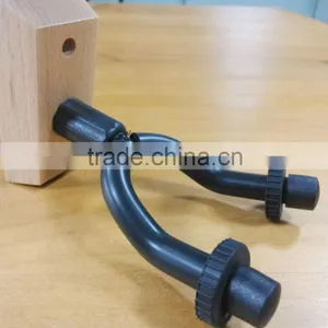 Mountable Acoustic Guitar Wall Hanger With Wood Base thumbnail-1