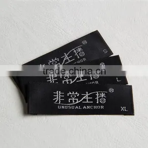 Customized Black Border Weaving Label for Bamboo Fiber Clothing thumbnail-4