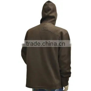 Men's Bonded Needle Drop KnitFleece Hooded Soft Jacket thumbnail-2