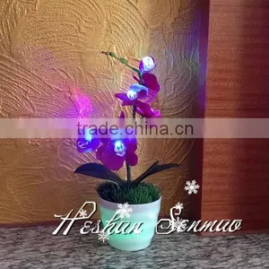 Wholesale Decorative Wedding Party Simulation Artificial Phalaenopsis Fake Butteryfly Orchid thumbnail-2