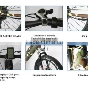 Fat Tire Electric Bicycle With 350w-8fun Bafang Motor thumbnail-4