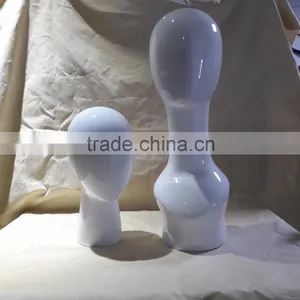 Display Head Long Display Head Fiberglass Head Foam Head Mannequin Head thumbnail-1