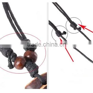 Rock Mens Retro Big Alloy Key Pendant Leather Necklace Jewelry Key Leather Necklace thumbnail-4