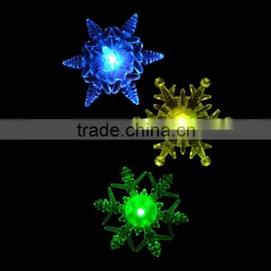 2014 Battery Operated Color Changing Snow Shape Led Night Lights for Home Decoration thumbnail-1