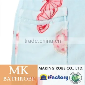 Black Floral Microfiber Fleece Dressing Gown thumbnail-6