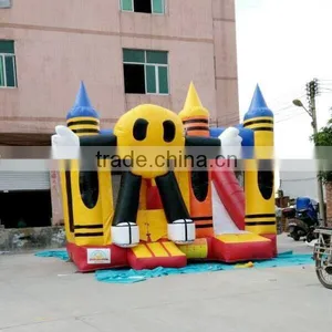2016 Hot Kids Smile Inflatable Castle, Inflatable Bouncy Castle, Inflatable Jumping Castle thumbnail-1