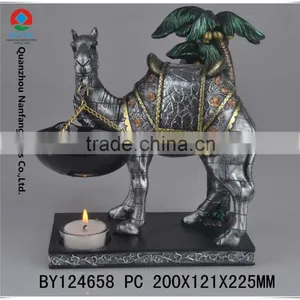 Polyresin Indoor Usage Antique Camel Oil Burner thumbnail-1