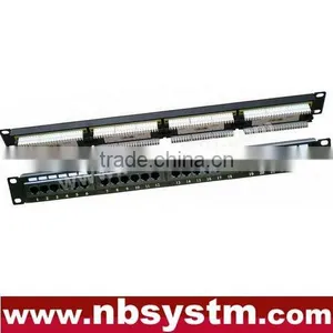 24 Port UTP Cat5e/Cat6 Patch Panel 19" 1U, Krone & 110 Dual IDC thumbnail-1