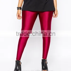 China Clothing Manufacturer Wholesale High Waist Curve Legging In Shimmer Disco thumbnail-2