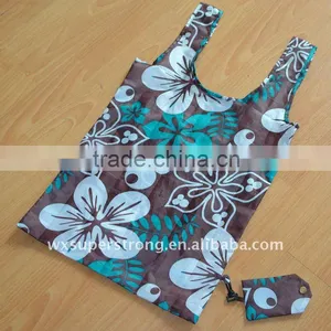2016 Latest 190T Folding Shopping Bag for Girls,with a Small Bag thumbnail-1